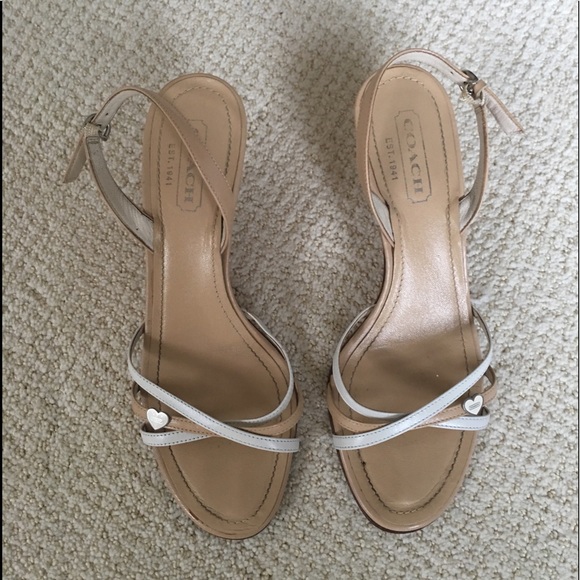 coach kitten heel sandals